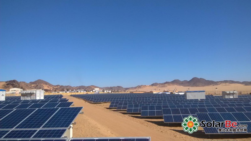 图1:阳光电源箱式逆变房应用于阿尔及利亚中技贾内特光伏项目