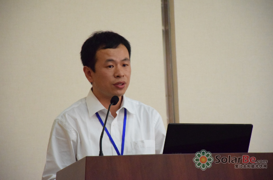 乐叶光伏海外销售经理王建勋发表演讲