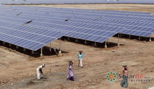 印度建大型太阳能发电厂 显示履行减排承诺决心