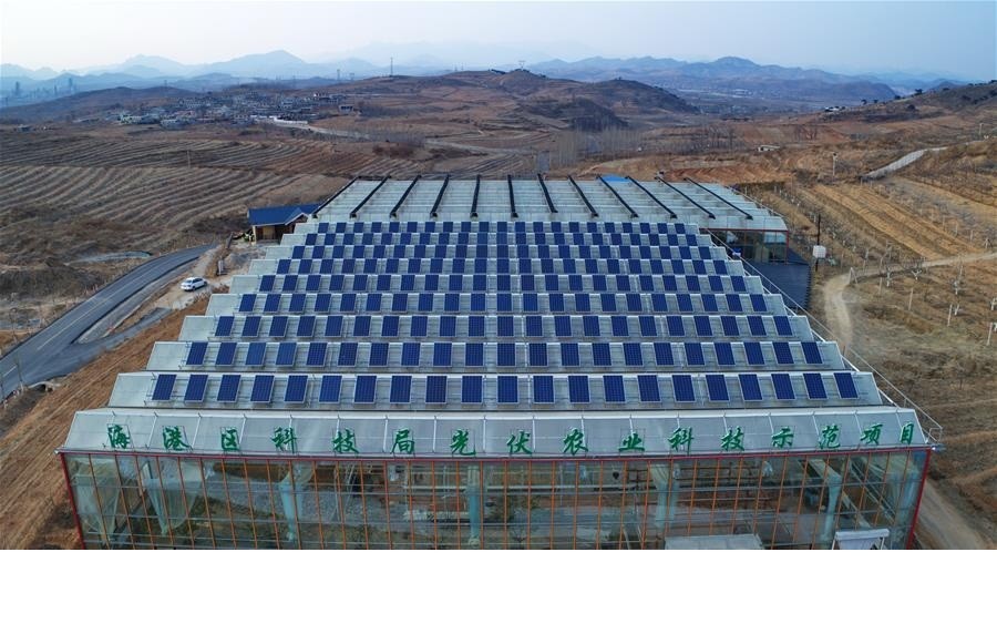 河北秦皇岛光伏农业科技示范项目并网投运