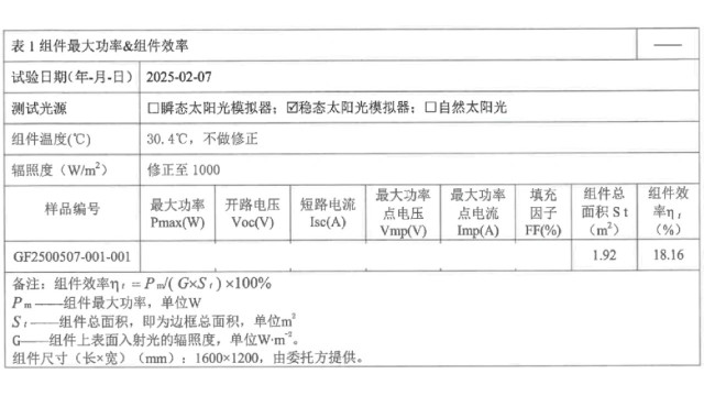 脉络能源大面积钙钛矿单结与叠层组件效率再创新高