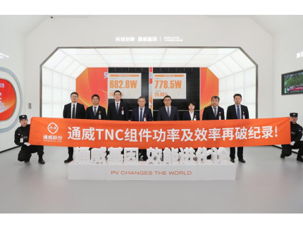25.28%！通威TNC高效组件效率再破纪录！