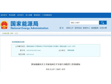 能源局：开展违规收费、违规设置技术壁垒等监管