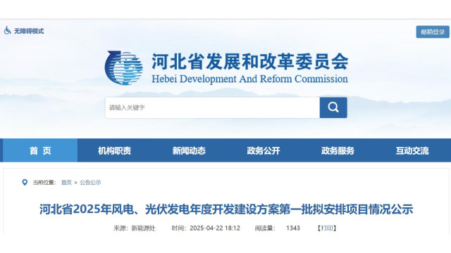 河北公示第一批4.48GW风光清单：国家能源集团910MW、华电644MW、华能350MW