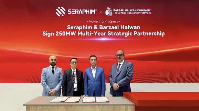 賽拉弗Intersolar Europe現場，簽訂伊拉克250MW框架協議