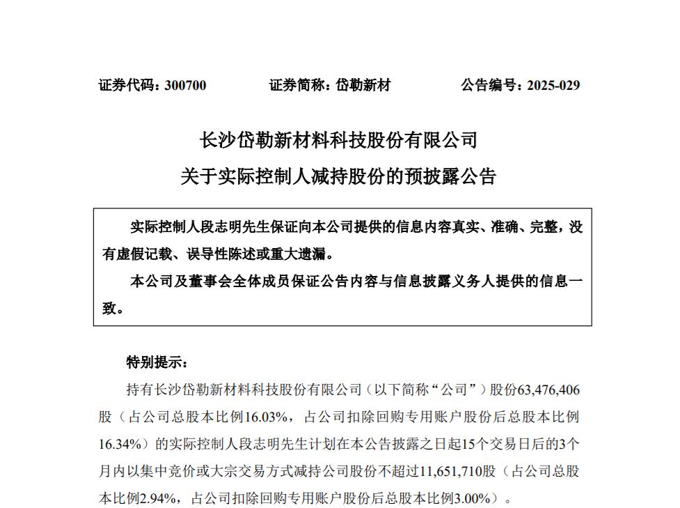 同比下降19231.1%！该光伏企业实控人再减持