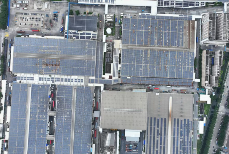 美的光伏 | 家用空调顺德工厂多场景光伏项目并网发电