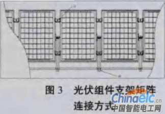光伏组件支架矩阵连接方式