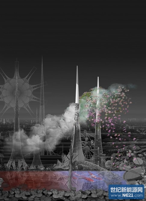 英国公司设计为武汉设计的双子塔“凤凰塔” 英国公司设计为武汉设计的双子塔“凤凰塔”