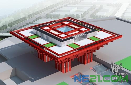 中国馆BIPV效果图