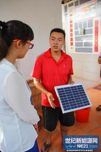 太阳能光伏发电已融入林斌斯的农家生活　陈毅聪　摄