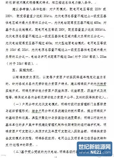 光伏扶贫试点实施方案编制大纲(修订稿)