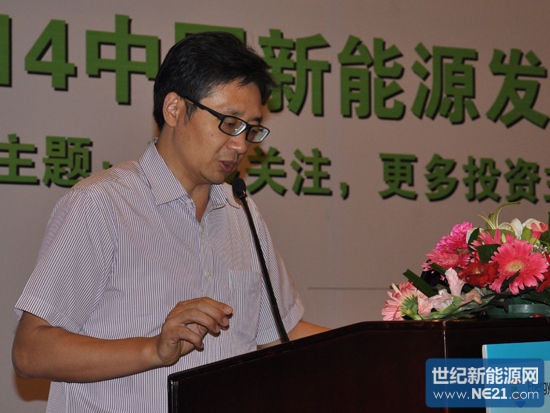 “2014中国(北京)国际能源峰会”于7月28-30日在京举办。上图为国家发展和改革委员会国际合作中心国际能源研究所所长王进。(图片来源：新浪财经)