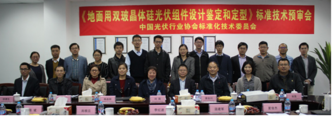 中国光伏行业协会标准《地面用双玻晶体硅光伏组件设计鉴定和定型》标准技术预审会成功召开