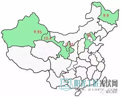 5省项目分布情况 光伏平价从哪里开始?
