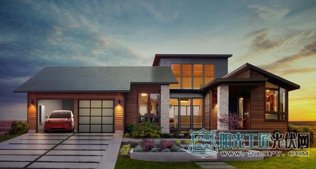 竟如此美观!特斯拉完成第一批太阳能屋顶安装