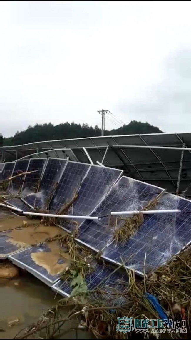 九江受灾电站现场