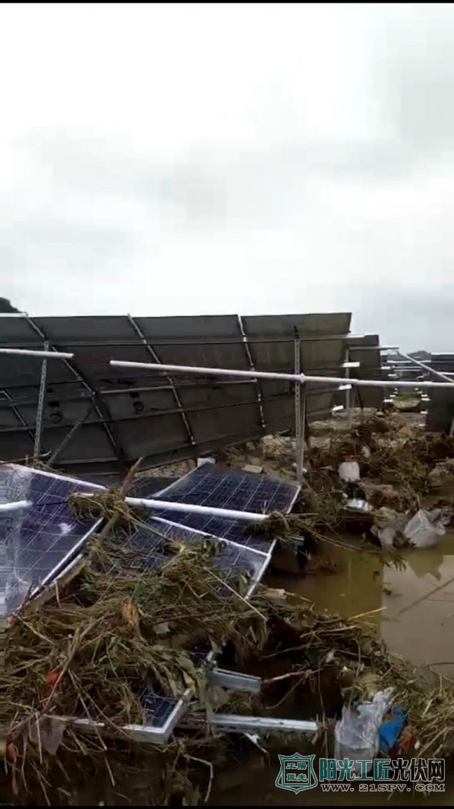 九江受灾电站现场