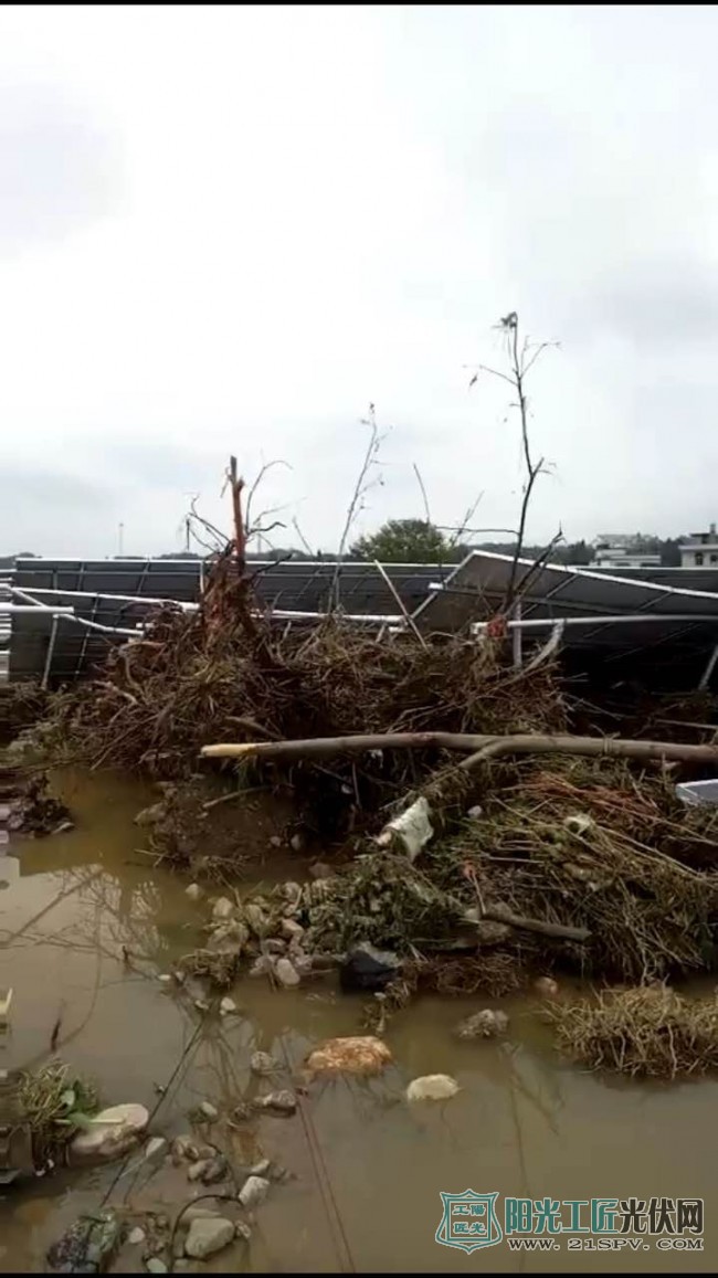 九江受灾电站现场