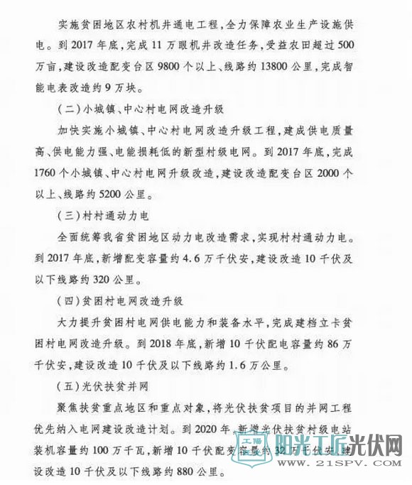 河北省加强贫困地区农村电网建设改造实施方案