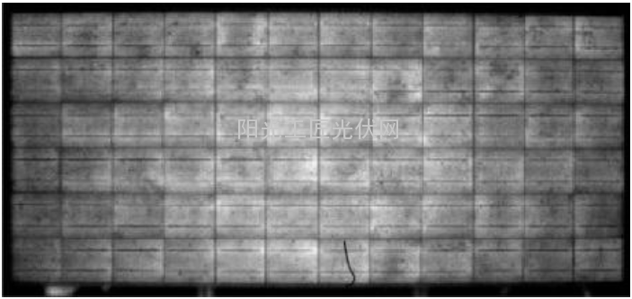 电池片隐裂EL图