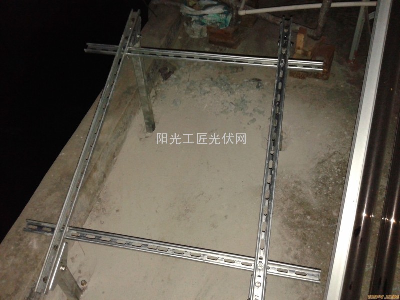 支持架全部安装完的样子。