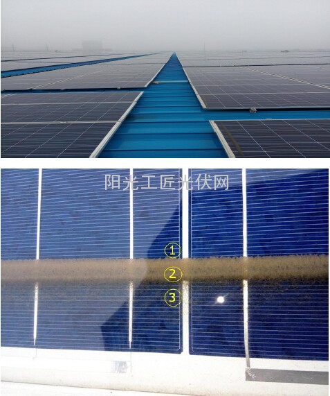 细雨后的组件表面(图)