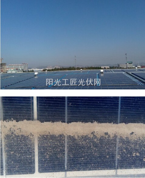 细雨后的组件表面(图)