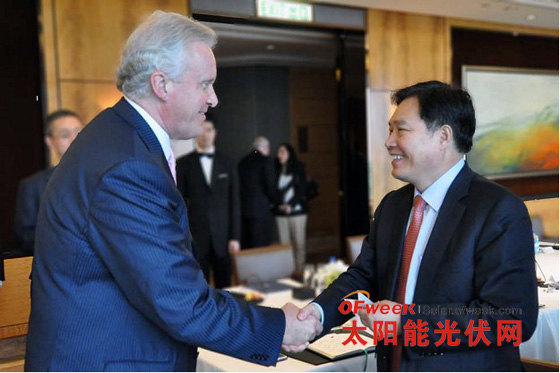 保利协鑫朱共山会见GE公司董事长Jeff Immelt