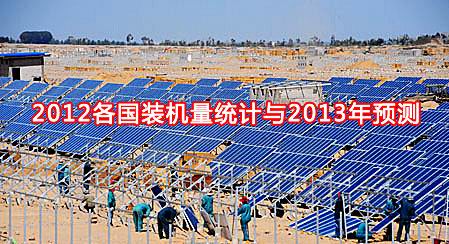 2012各国光伏装机量统计与2013年预测