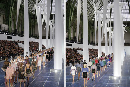 2013年香奈儿时装发布会钟情光伏元素