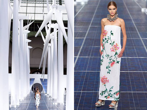 2013年香奈儿时装发布会钟情光伏元素