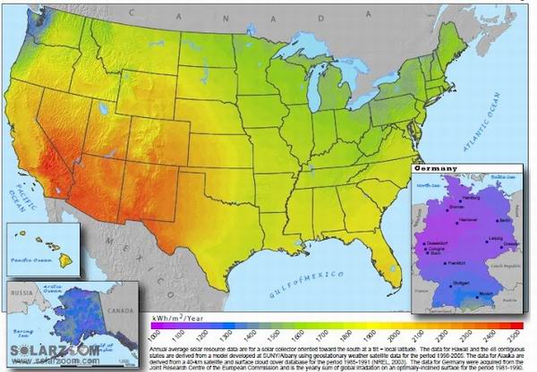 美国和德国地图