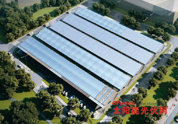 虹桥火车站:中国最大的构件型光伏建筑一体化(BIPV)项目,发电量为6.68兆瓦,其中3.25兆瓦由上海太阳能科技有限公司提供。