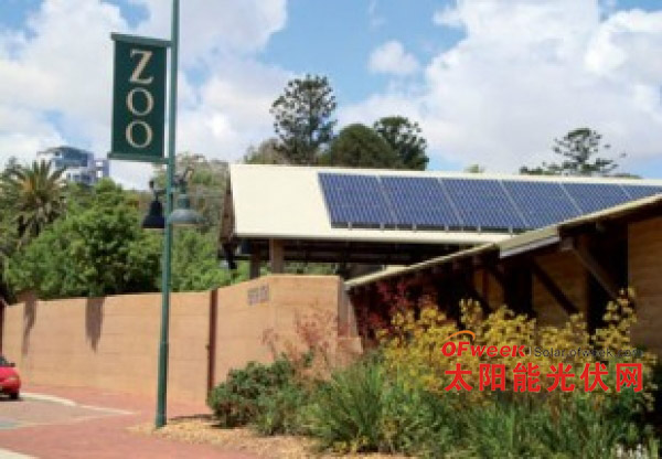珀斯动物园146.5kW的太阳能阵列
