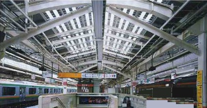  还应用到了东京站月台屋顶上