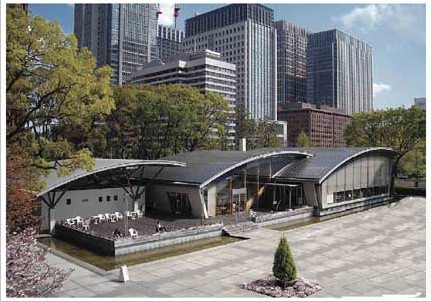  曲线屋顶也采用了一体型太阳能电池板